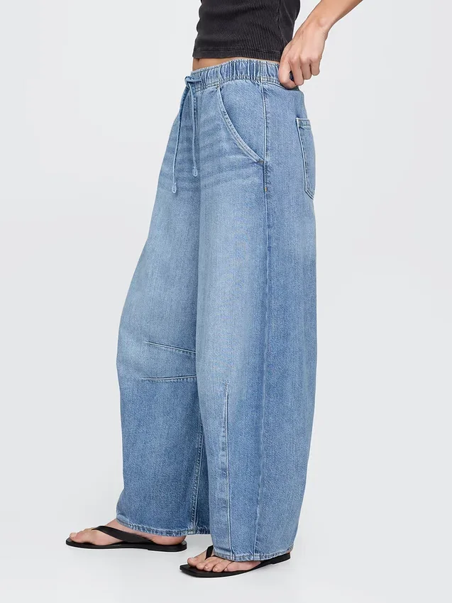 Jeans « Easy Horseshoe » ultra-doux à taille mi-haute