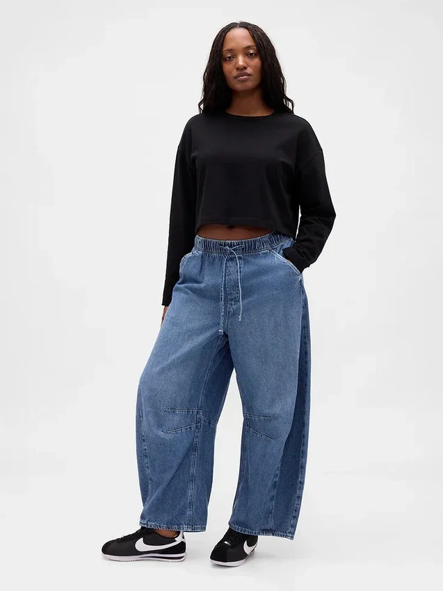 Jeans « Easy Horseshoe » ultra-doux à taille mi-haute