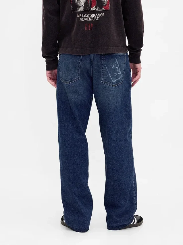 Jeans extra ample doublés de flanelle pour adulte « Stranger Things »