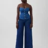 Jeans GAP × Hfr à taille basse, imprimé floral et coupe très ample par Atelier Ndigo