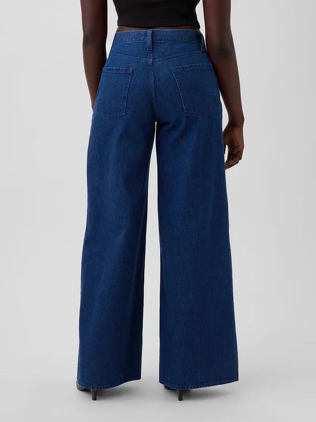 Jeans GAP × Hfr à taille basse, imprimé floral et coupe très ample par Atelier Ndigo