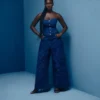 Jeans GAP × Hfr à taille basse, imprimé floral et coupe très ample par Atelier Ndigo