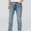 Jeans « girlfriend » taille mi-haute pour enfant