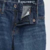 Jeans « girlfriend » taille mi-haute pour enfant