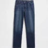 Jeans « girlfriend » taille mi-haute pour enfant