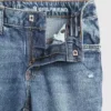 Jeans « girlfriend » taille mi-haute pour enfant