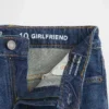 Jeans « girlfriend » taille mi-haute pour enfant