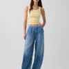 Jeans « Horseshoe » ultra-doux à taille mi-haute