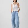 Jeans « Horseshoe » ultra-doux à taille mi-haute