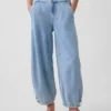 Jeans « Horseshoe » ultra-doux à taille mi-haute