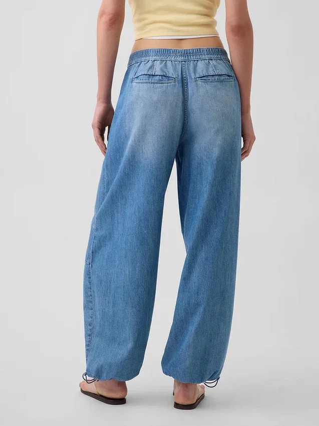 Jeans « Horseshoe » ultra-doux à taille mi-haute