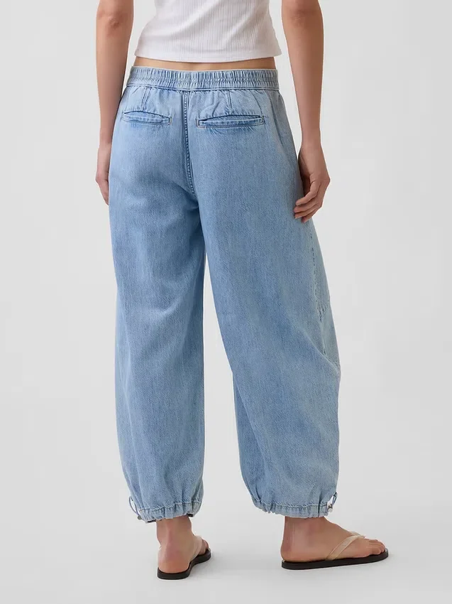 Jeans « Horseshoe » ultra-doux à taille mi-haute
