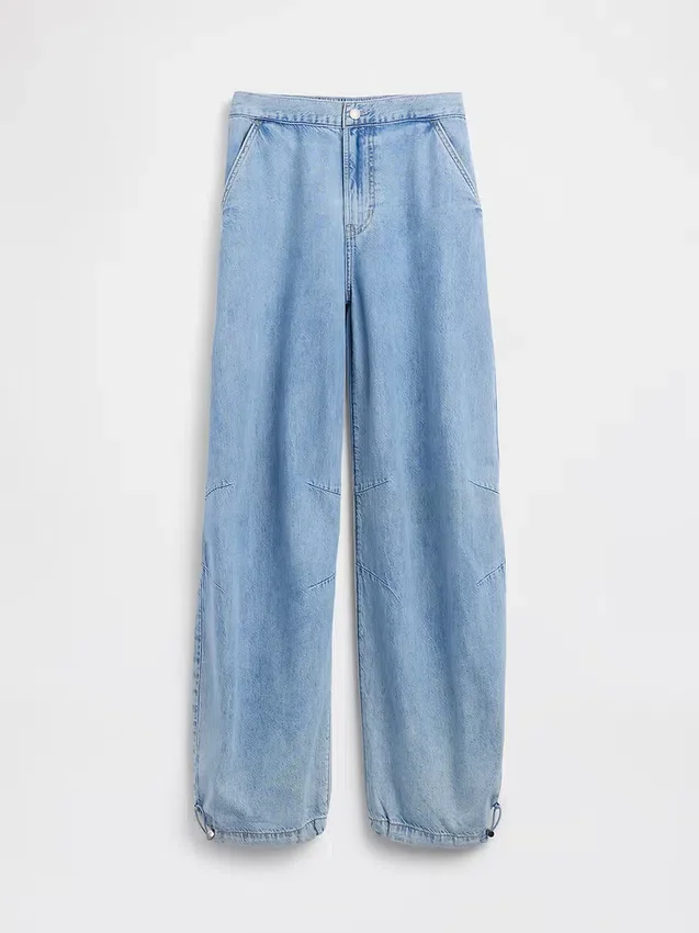 Jeans « Horseshoe » ultra-doux à taille mi-haute