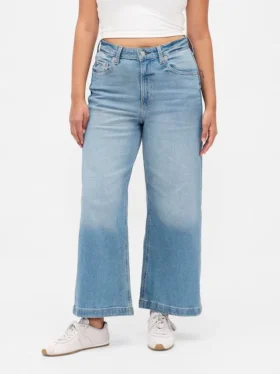 Jeans large aux chevilles, coupe « Curvy High Stride »
