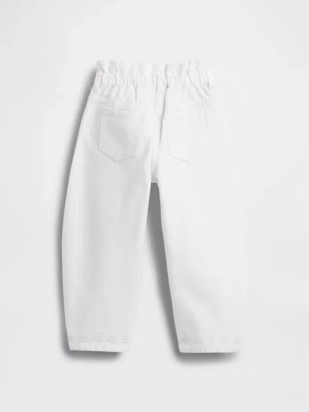 Jeans pour Bébé & Enfant à ourlet ajouré en forme de fer à cheval