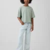 Jeans pour enfant à taille basse, coupe large