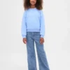 Jeans pour enfant à taille basse, coupe large