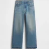 Jeans pour enfant à taille basse, coupe large