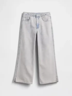 Jeans pour enfant à taille basse, coupe large