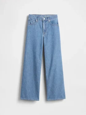 Jeans pour enfant à taille basse, coupe large