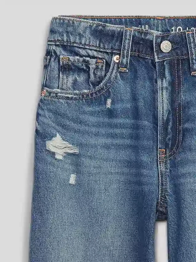 Jeans pour enfant à taille basse, coupe large
