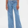 Jeans pour enfant à taille basse, coupe large