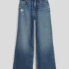 Jeans pour enfant à taille basse, coupe large