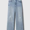 Jeans pour enfant à taille basse, coupe large