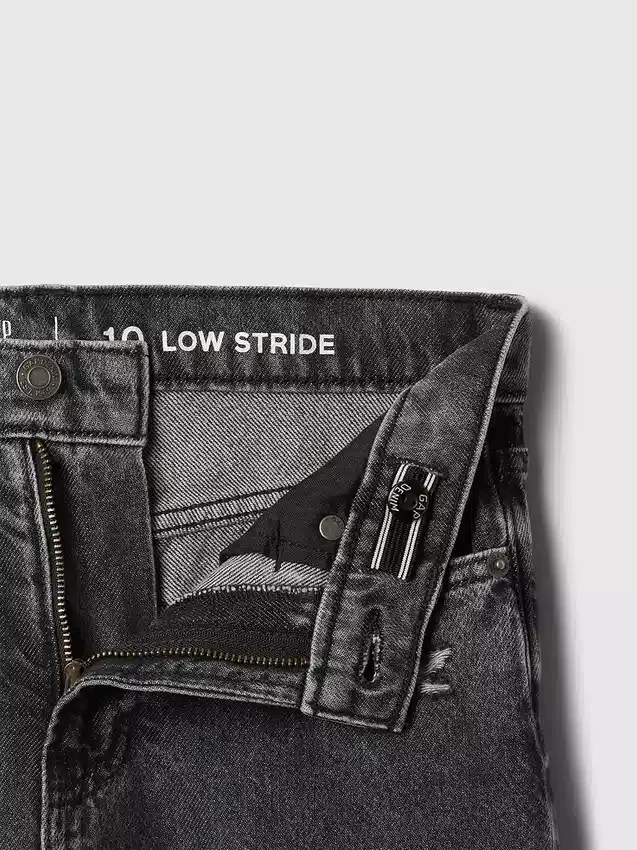 Jeans pour enfant à taille basse, coupe large