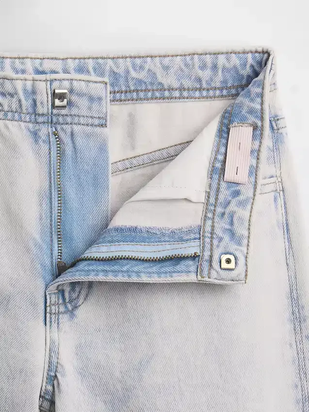 Jeans pour enfant à taille basse, coupe large