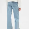 Jeans pour enfant taille basse à jambes larges et strass