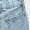 Jeans pour enfant taille basse à jambes larges et strass