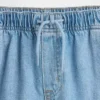 Jeans pour enfant taille haute, coupe ample et large, longueur cheville