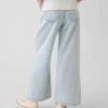 Jeans pour enfant taille haute, coupe large, longueur cheville
