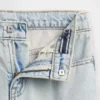 Jeans pour enfant taille haute, coupe large, longueur cheville