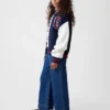 Jeans pour enfant taille haute, coupe large, longueur cheville