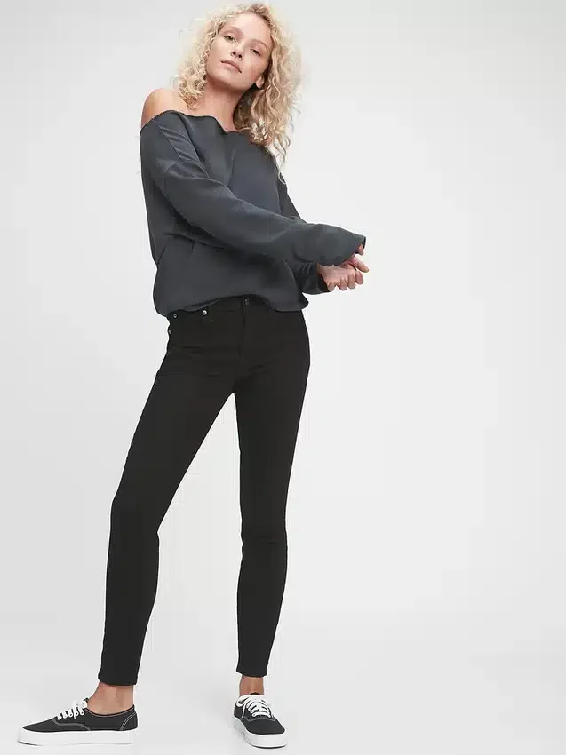 Jeans skinny « Curvy » à taille mi-haute