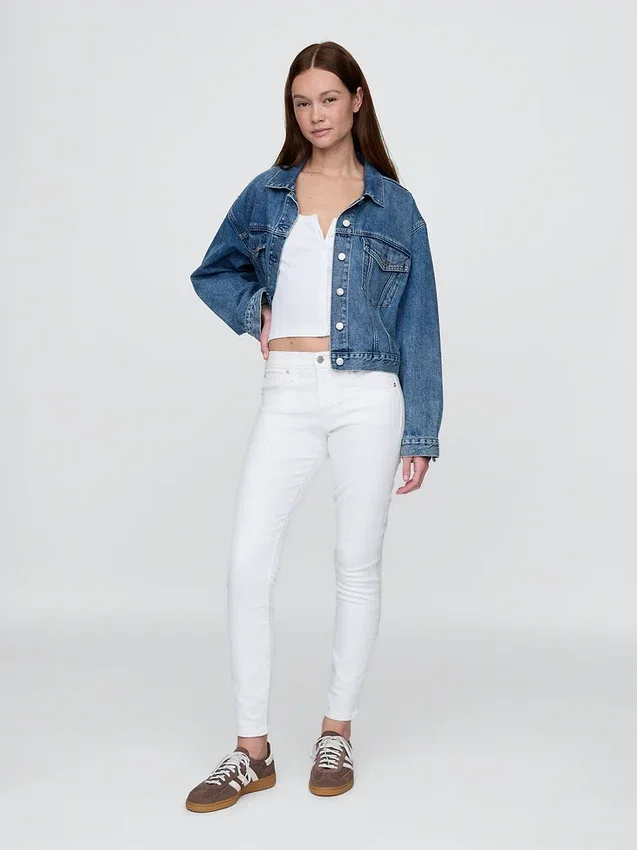 Jeans skinny taille moyenne