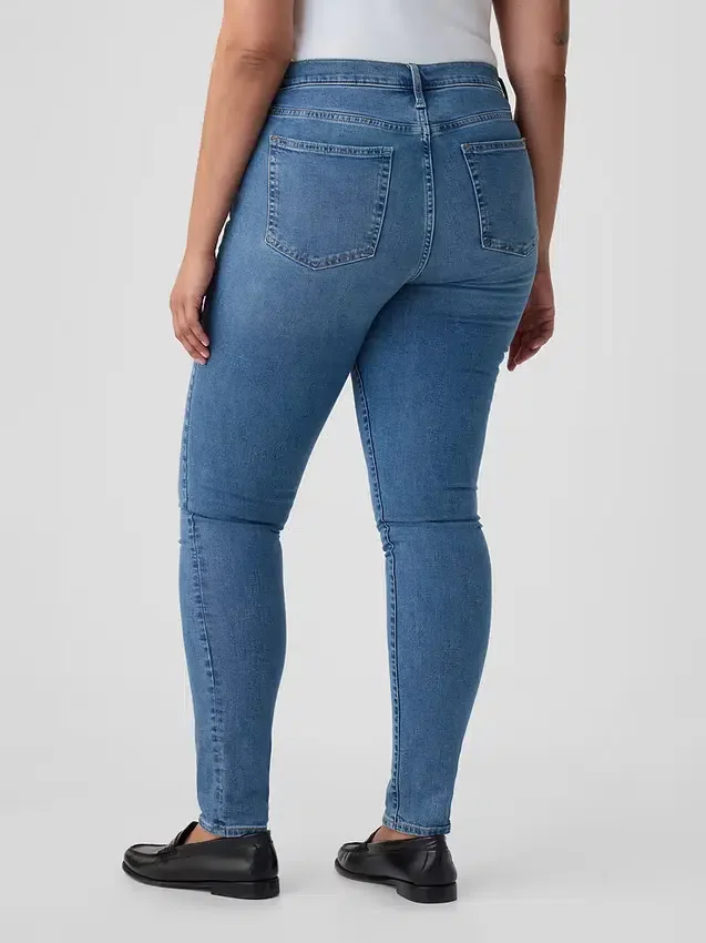 Jeans skinny taille moyenne