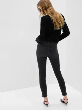 Jeans skinny taille très haute