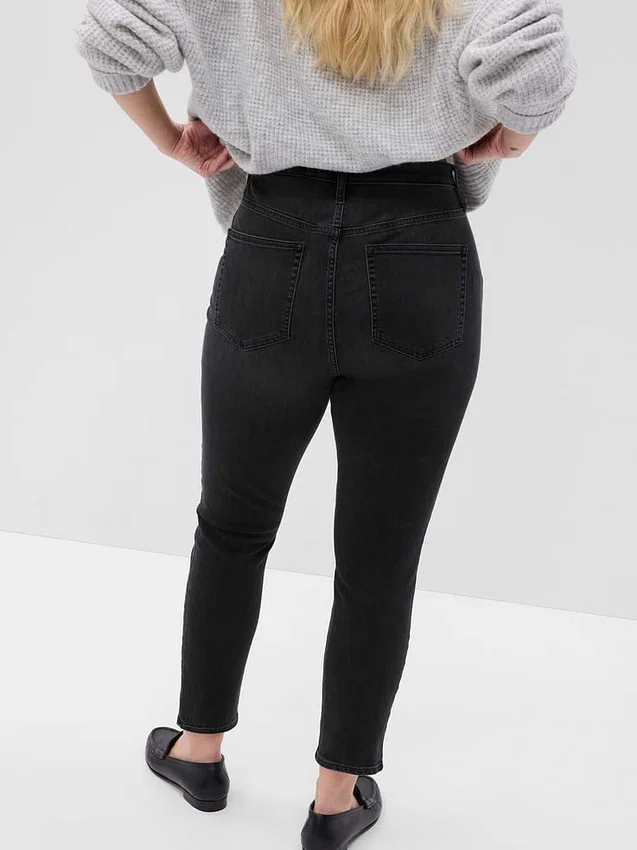 Jeans skinny taille très haute