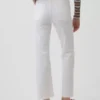 Jeans slim droit court taille haute style années 90