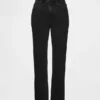 Jeans slim droit court taille haute style années 90