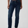 Jeans slim droit taille basse « années 90 » pour silhouettes rondes