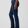 Jeans slim droit taille basse « années 90 » pour silhouettes rondes