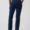 Jeans slim droit taille basse « années 90 » pour silhouettes rondes