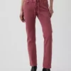 Jeans slim droit taille basse à lacets style années 90