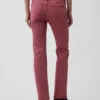 Jeans slim droit taille basse à lacets style années 90