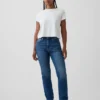 Jeans slim droit taille haute « Curvy » style années 90