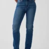 Jeans slim droit taille haute « Curvy » style années 90